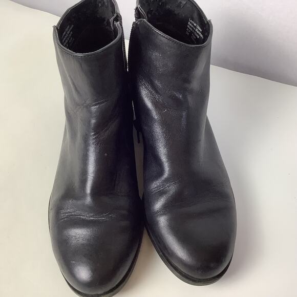 Alfani Step & Flex Womens Ankle Boots - Size 5M - Black Leather Upper - Picture 4 of 8